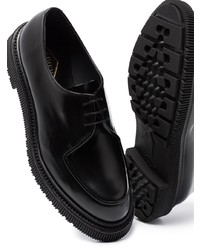 schwarze Leder Derby Schuhe von Adieu Paris