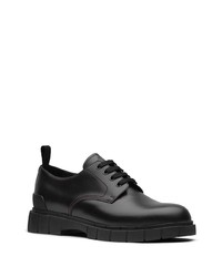 schwarze Leder Derby Schuhe von Car Shoe