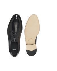 schwarze Leder Derby Schuhe von BOSS