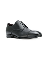 schwarze Leder Derby Schuhe von Lidfort