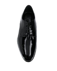 schwarze Leder Derby Schuhe von Scarosso