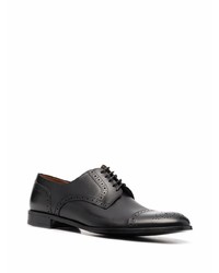 schwarze Leder Derby Schuhe von Bally