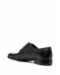 schwarze Leder Derby Schuhe von Bally