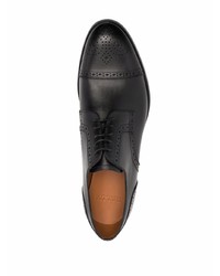 schwarze Leder Derby Schuhe von Bally