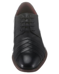 schwarze Leder Derby Schuhe von BRUNO BANANI