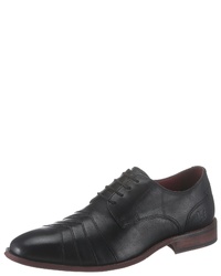 schwarze Leder Derby Schuhe von BRUNO BANANI
