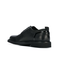 schwarze Leder Derby Schuhe von Bruno Bordese