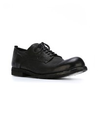 schwarze Leder Derby Schuhe von Officine Creative