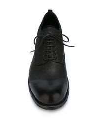 schwarze Leder Derby Schuhe von Officine Creative