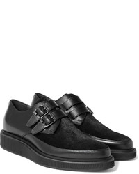 schwarze Leder Derby Schuhe von Lanvin