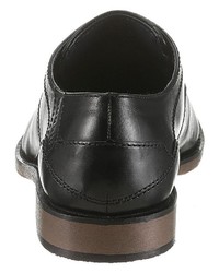 schwarze Leder Derby Schuhe von Bugatti