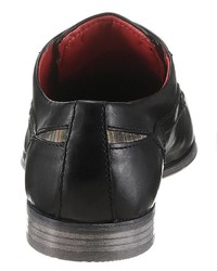 schwarze Leder Derby Schuhe von Bugatti