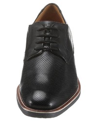 schwarze Leder Derby Schuhe von Bugatti