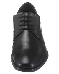 schwarze Leder Derby Schuhe von Bugatti