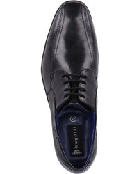 schwarze Leder Derby Schuhe von Bugatti