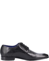 schwarze Leder Derby Schuhe von Bugatti