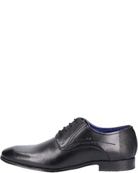 schwarze Leder Derby Schuhe von Bugatti