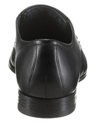 schwarze Leder Derby Schuhe von Bugatti