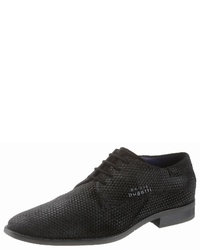 schwarze Leder Derby Schuhe von Bugatti