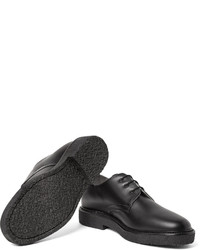 schwarze Leder Derby Schuhe von Common Projects