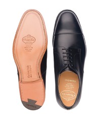 schwarze Leder Derby Schuhe von Church's