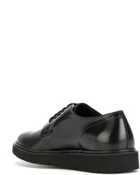 schwarze Leder Derby Schuhe von Hogan