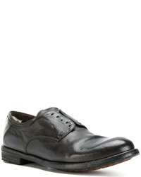 schwarze Leder Derby Schuhe von Officine Creative