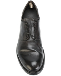 schwarze Leder Derby Schuhe von Officine Creative