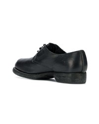 schwarze Leder Derby Schuhe von Guidi