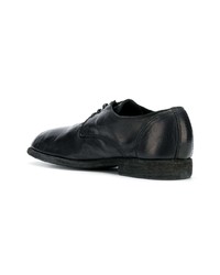 schwarze Leder Derby Schuhe von Guidi