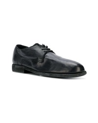 schwarze Leder Derby Schuhe von Guidi