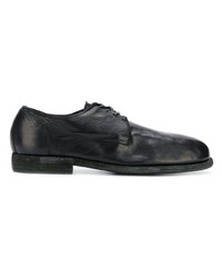 schwarze Leder Derby Schuhe von Guidi