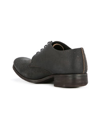 schwarze Leder Derby Schuhe von C Diem