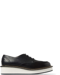 schwarze Leder Derby Schuhe von Givenchy