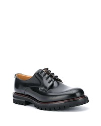 schwarze Leder Derby Schuhe von Church's