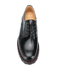 schwarze Leder Derby Schuhe von Church's