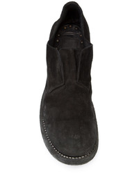 schwarze Leder Derby Schuhe von Guidi