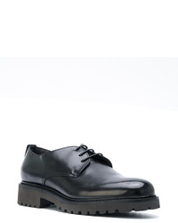 schwarze Leder Derby Schuhe von Doucal's