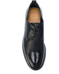 schwarze Leder Derby Schuhe von Doucal's