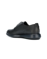 schwarze Leder Derby Schuhe von Giorgio Armani