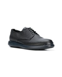 schwarze Leder Derby Schuhe von Giorgio Armani