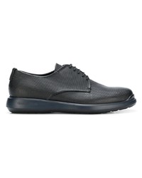 schwarze Leder Derby Schuhe von Giorgio Armani