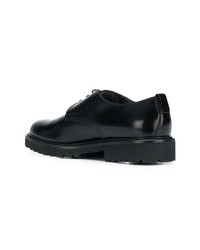 schwarze Leder Derby Schuhe von Doucal's