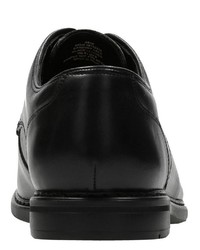schwarze Leder Derby Schuhe von Clarks