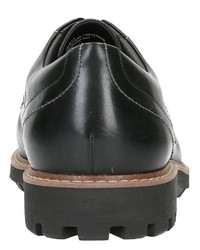 schwarze Leder Derby Schuhe von Clarks