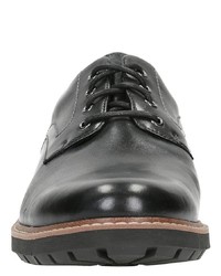 schwarze Leder Derby Schuhe von Clarks