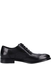 schwarze Leder Derby Schuhe von Clarks