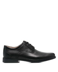 schwarze Leder Derby Schuhe von Clarks Originals