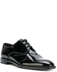 schwarze Leder Derby Schuhe von Givenchy