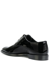 schwarze Leder Derby Schuhe von Givenchy